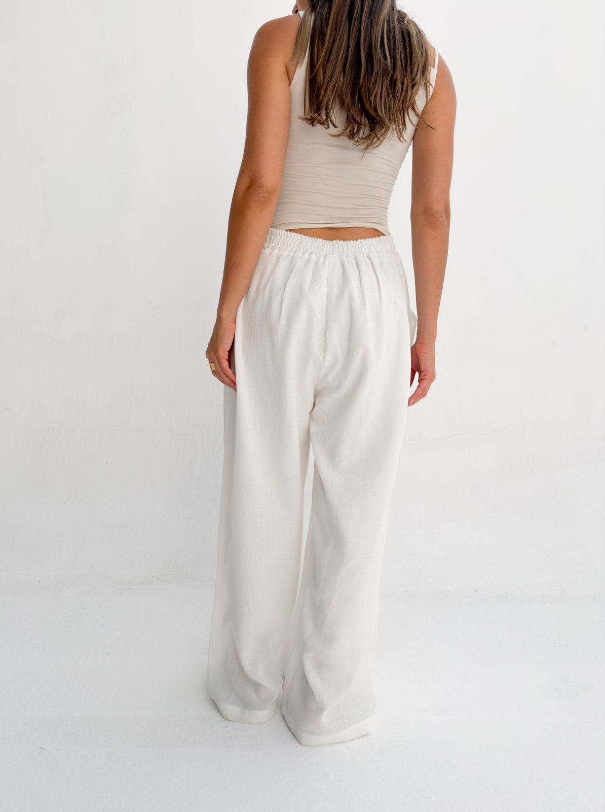 Everyday wide leg pants - White