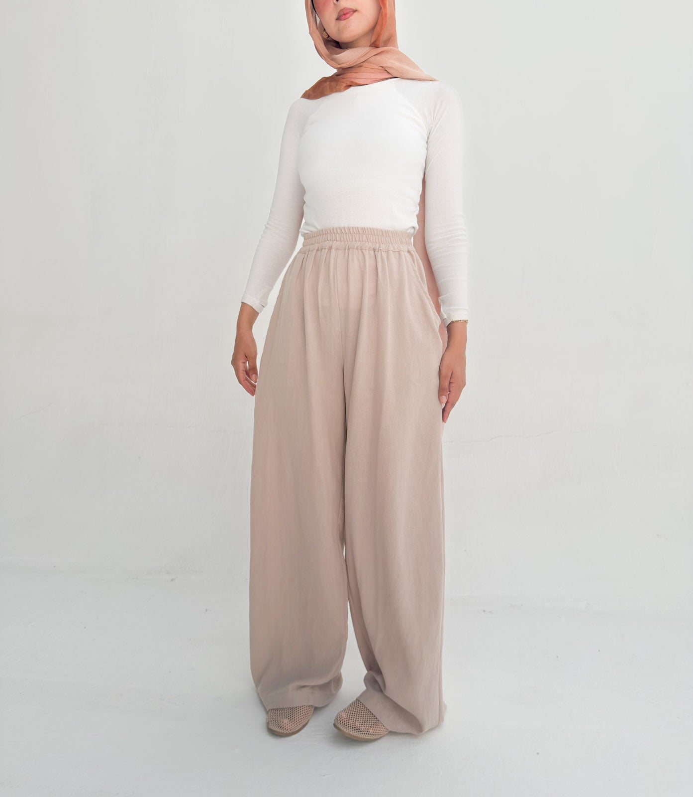 Everyday wide leg pants - Beige