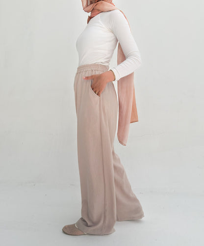 Everyday wide leg pants - Beige