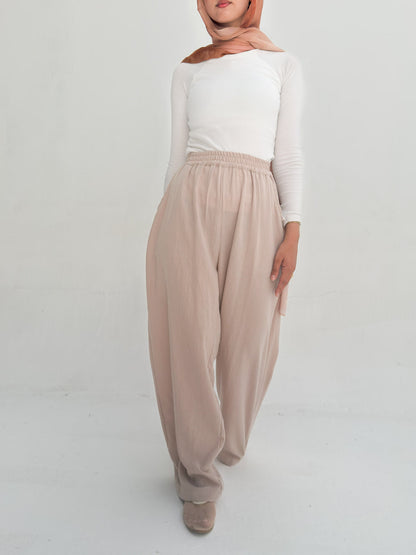 Everyday wide leg pants - Beige