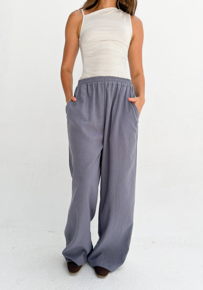 Everyday wide leg pants - Denim Gray