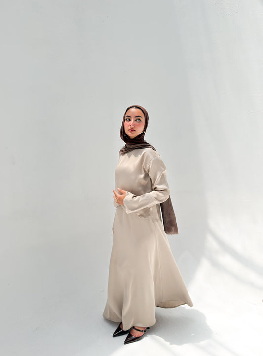 Sia Satin Set - Creamy