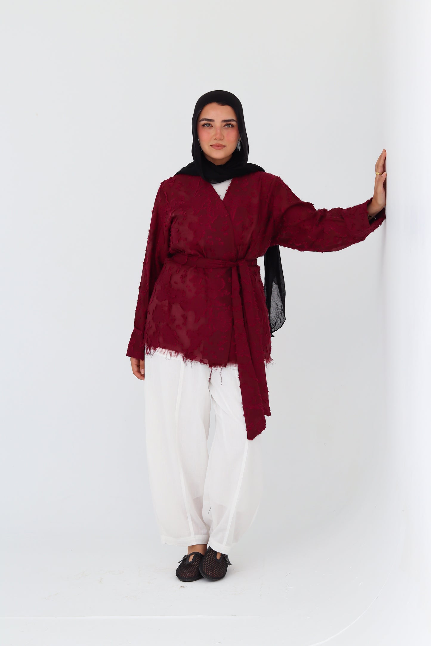 Cutting Cardigan - Burgundy