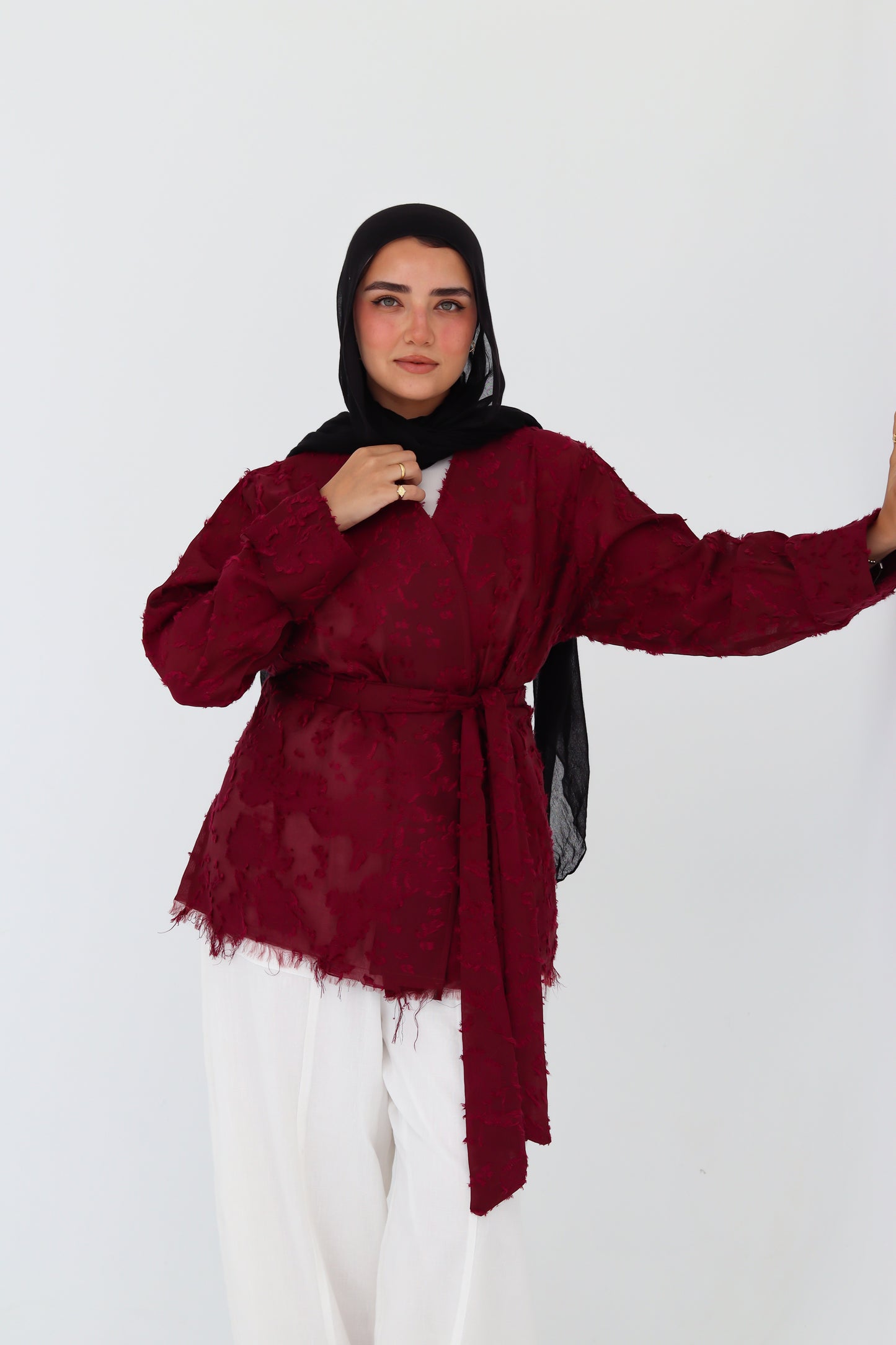 Cutting Cardigan - Burgundy