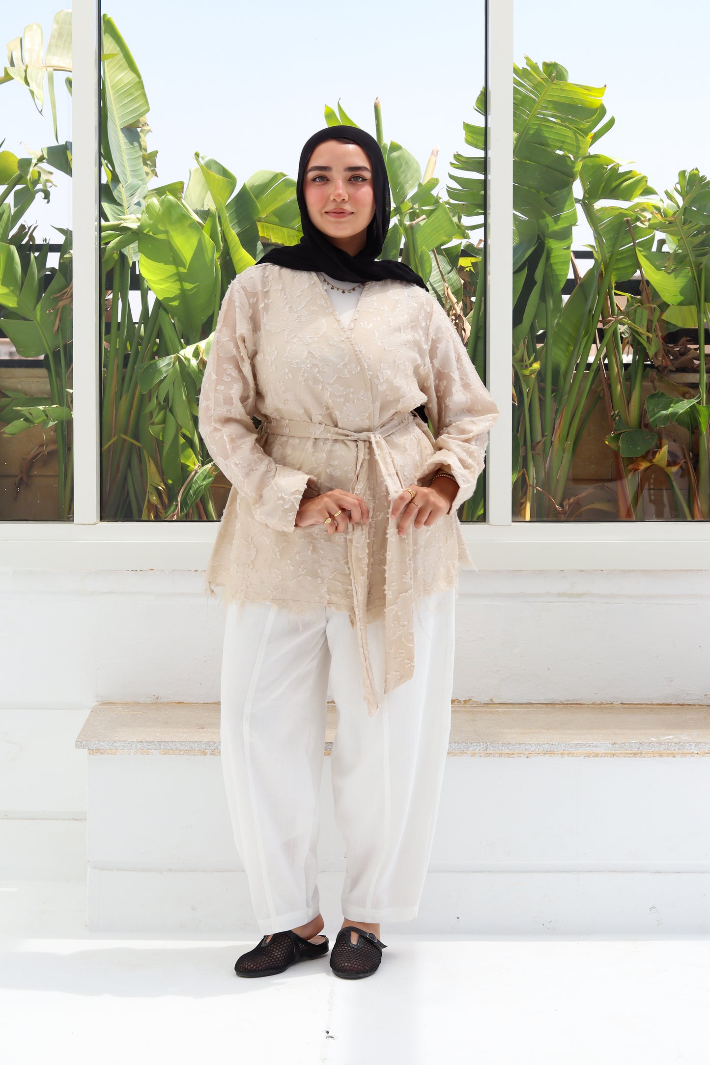 Cutting Cardigan - Beige