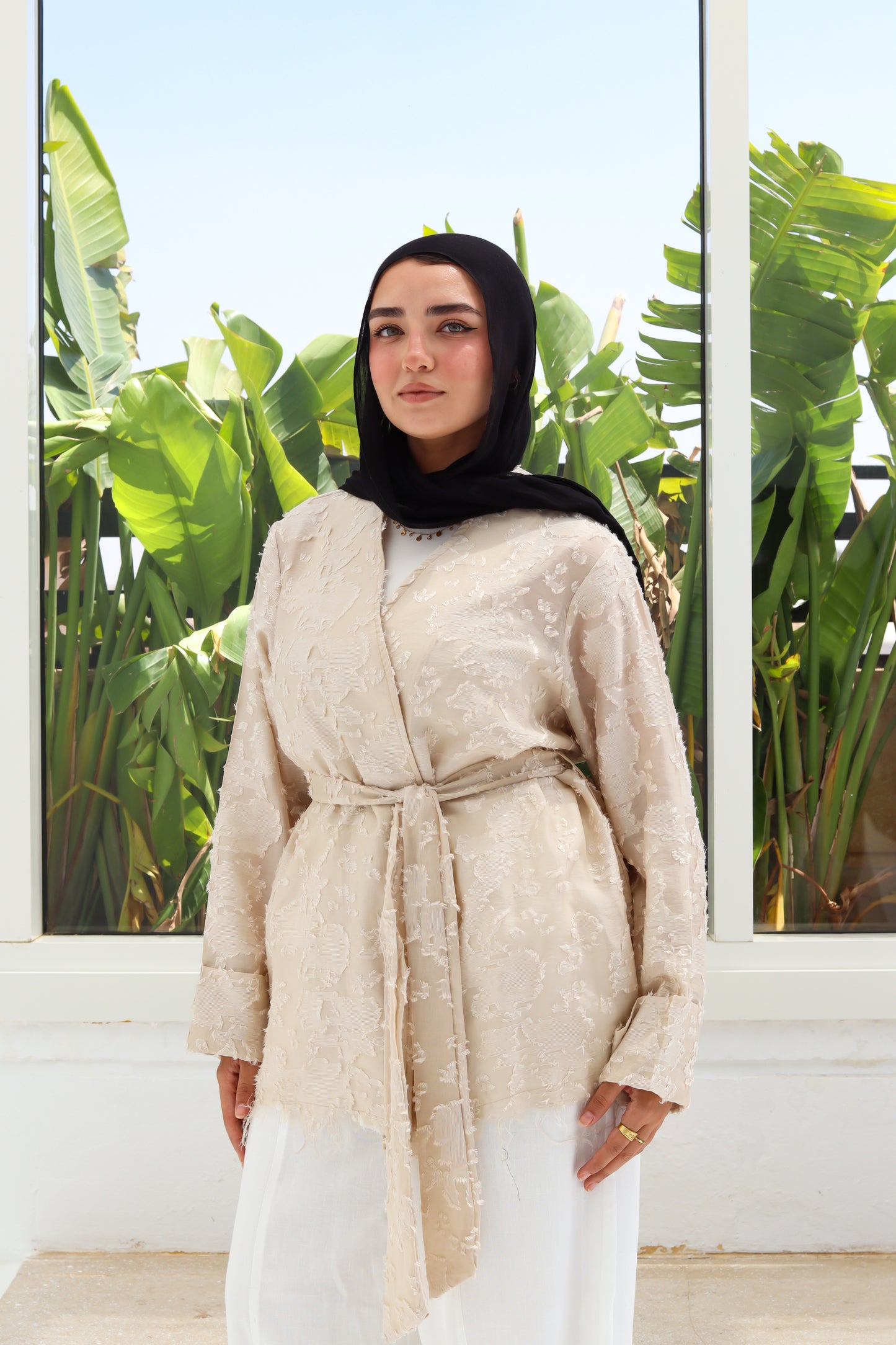 Cutting Cardigan - Beige