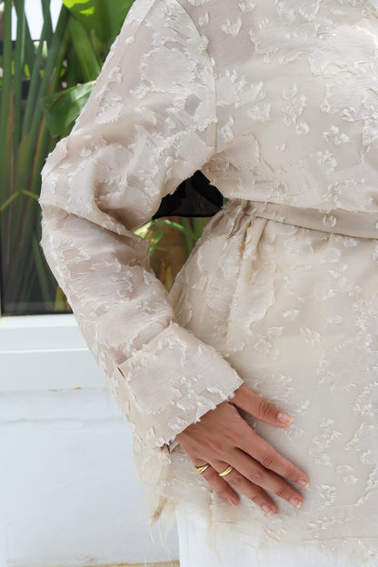 Cutting Cardigan - Beige