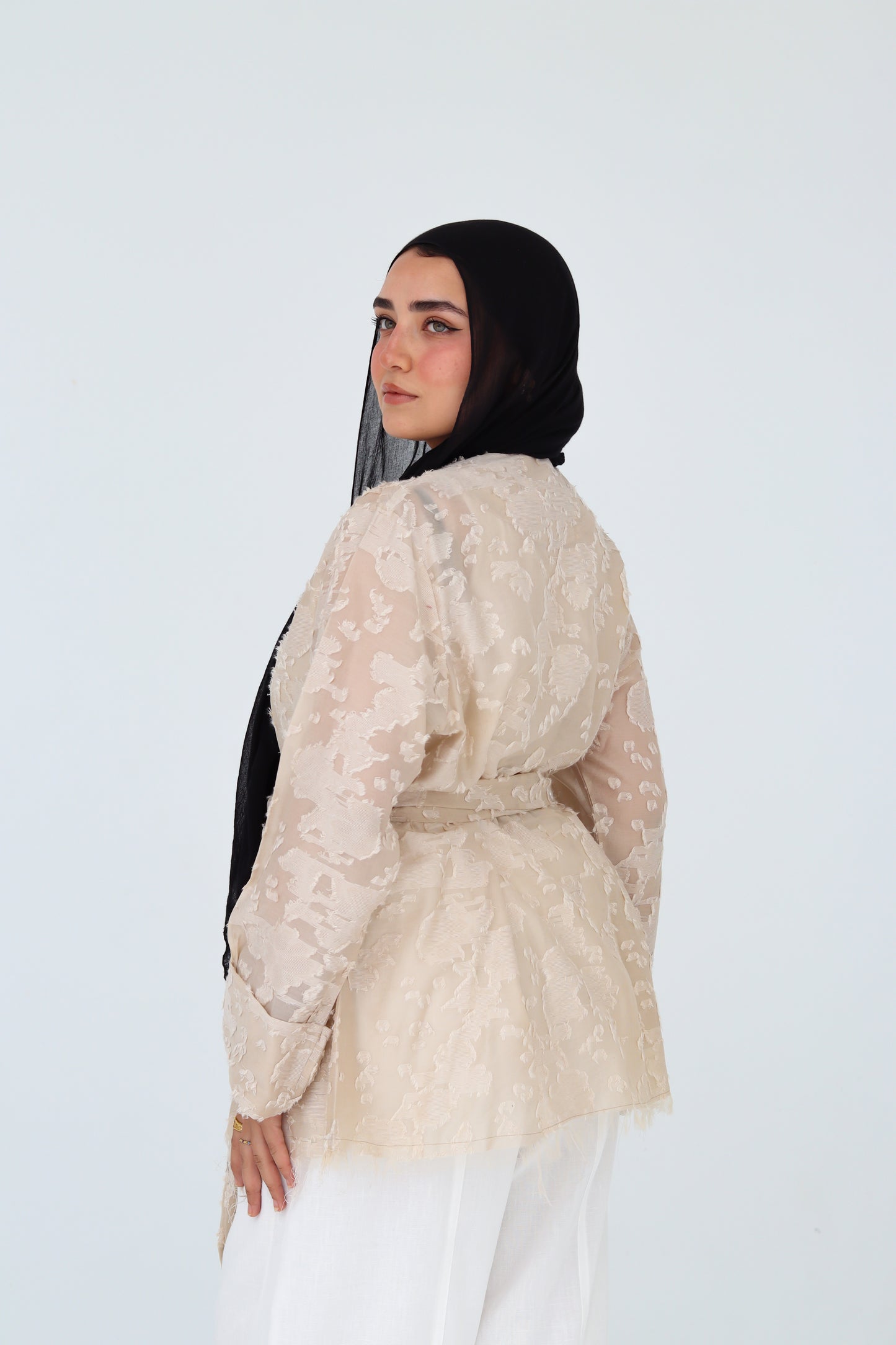Cutting Cardigan - Beige