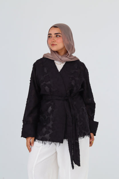 Cutting Cardigan - Black