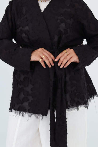Cutting Cardigan - Black