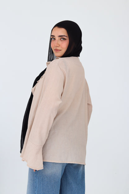 Nola Blouse - Beige