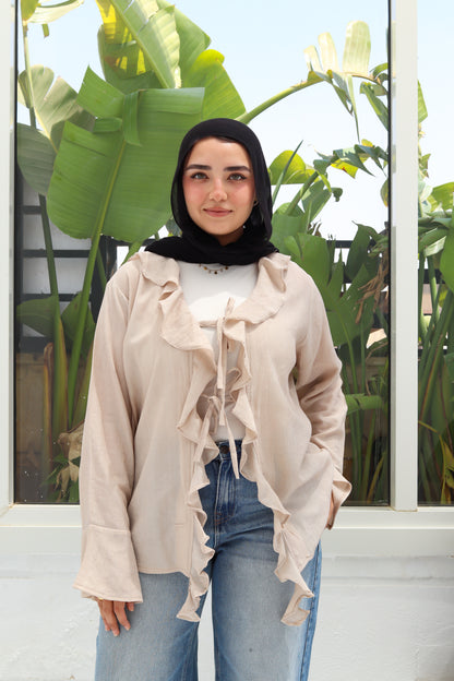 Nola Blouse - Beige