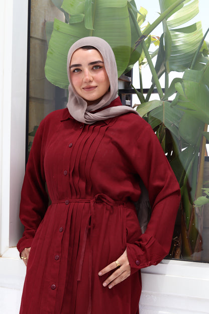 Lina Dress - Burgundy