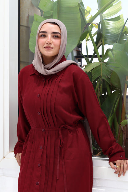 Lina Dress - Burgundy