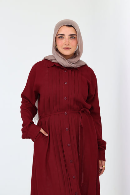 Lina Dress - Burgundy